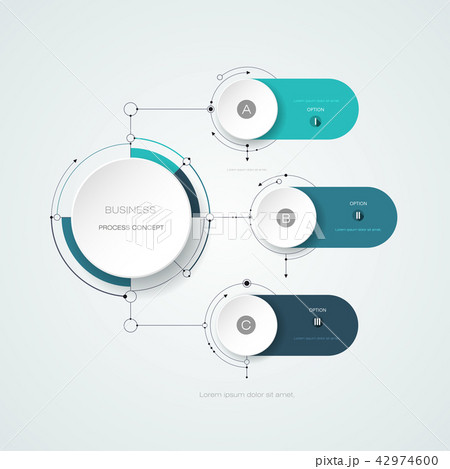 Infographic layout and symbol business concept 42974600