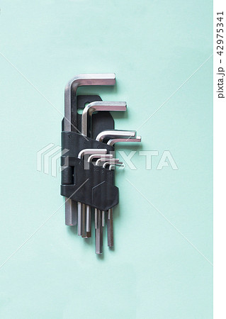 Hex key set for bike repair different size Hex key set for bike repair different size 42975341