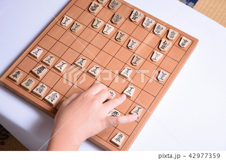 将棋をする子供 42977359