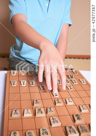 将棋をする子供 将棋をする子供 42977367