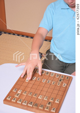 将棋をする子供 将棋をする子供 42977369