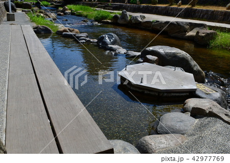 玉造温泉玉湯川の足湯 42977769