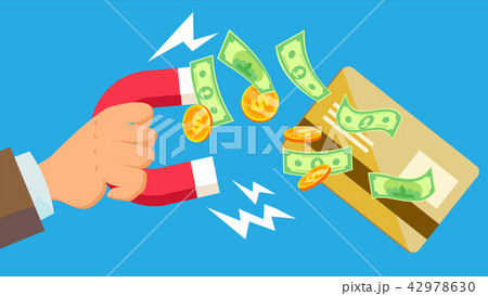 Phishing Money Concept Vector. Virus, Spam. Stealing Money. Cartoon Illustration 42978630