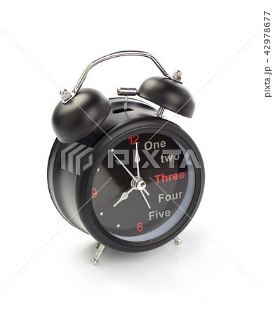 alarm watch clock on white background 42978677