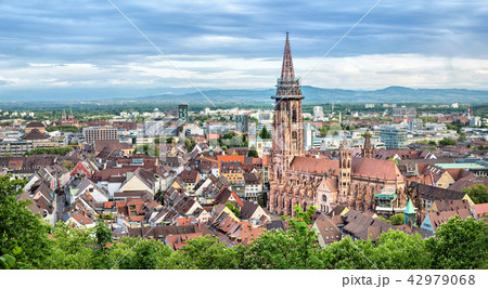 Aerial panorama of Freiburg, Germany Aerial panorama of Freiburg, Germany 42979068