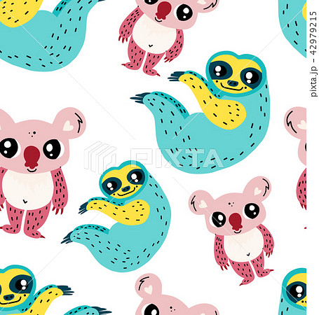 Cute animals seamless pattern Cute animals seamless pattern 42979215