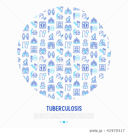 Tuberculosis concept in circle 42979317