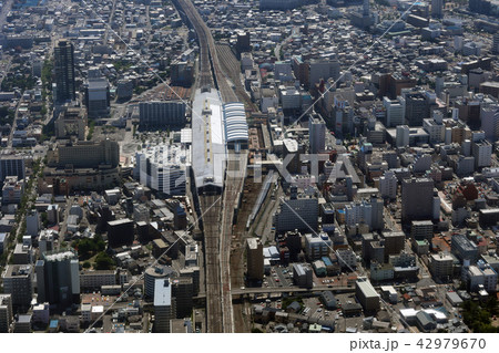 新潟駅付近を空撮 新潟駅付近を空撮 42979670