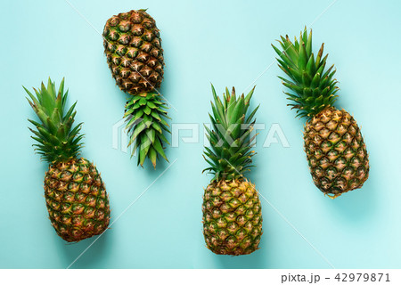 Bright pineapple pattern for minimal style. Top 42979871