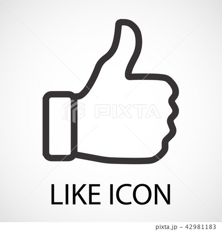 Simple like icon 42981183
