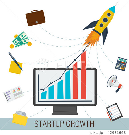 Startup growth concept 42981668