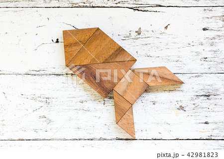 Tangram puzzle in rocket or missile shape Tangram puzzle in rocket or missile shape 42981823