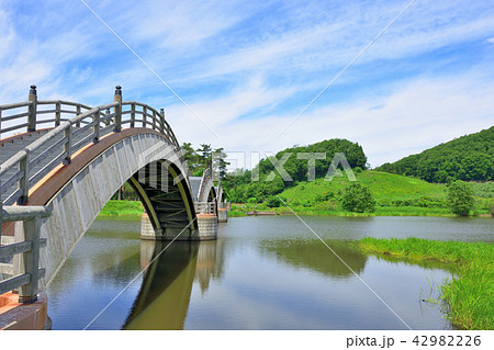 歴史の町 秋田県横手市 平安の風わたる公園 歴史の町 秋田県横手市 平安の風わたる公園 42982226