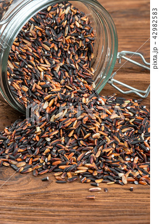 Black rice in jar Black rice in jar 42982583