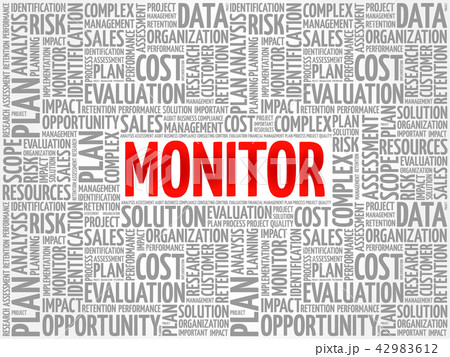 MONITOR word cloud collage 42983612