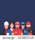 Group of working people of different occupations 42985316