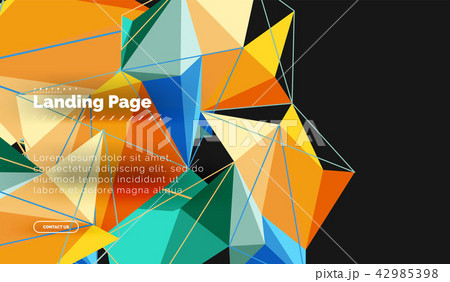 Vector 3d triangle abstract background Vector 3d triangle abstract background 42985398