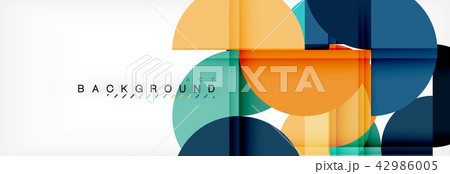 Semi circle abstract background, modern geometric pattern design. Business or technology 42986005