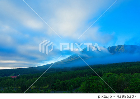 早朝の岩手山　岩手県八幡平市 42986207