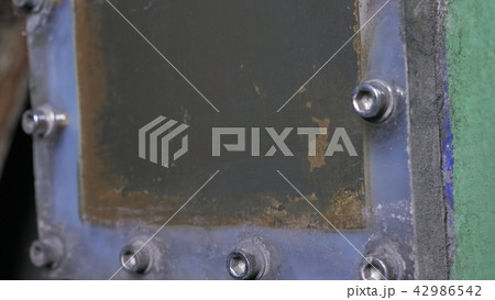 Cooling water container. Manufacture of plastic water pipes factory. Process of making plastic tubes 42986542