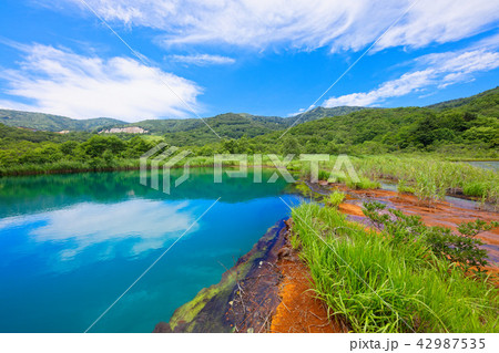 青すぎる御在所の赤沼と一般的な御在所沼 岩手県八幡平市 青すぎる御在所の赤沼と一般的な御在所沼 岩手県八幡平市 42987535