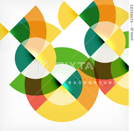 Minimal circle abstract background design, multicolored template for business or technology Minimal circle abstract background design, multicolored template for business or technology 42989283