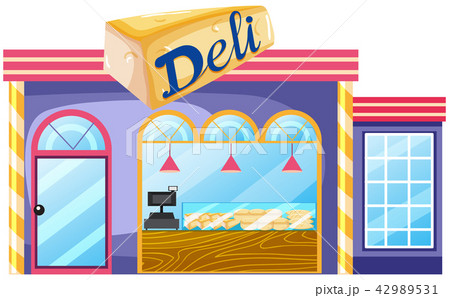 Exterior of deli shop Exterior of deli shop 42989531
