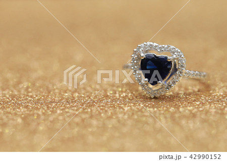 ring blue gemstone heart ring blue gemstone heart 42990152