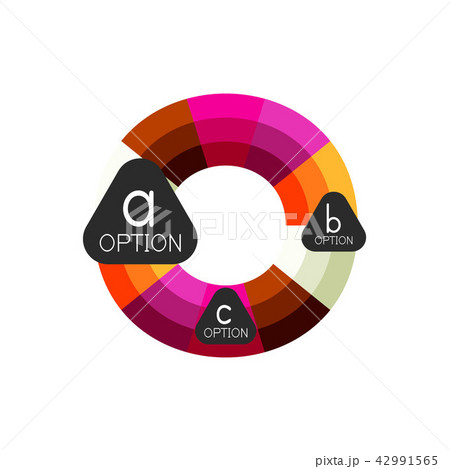 Abstract colorful geometric option infographics design template with sample abc options. Abstract Abstract colorful geometric option infographics design template with sample abc options. Abstract 42991565