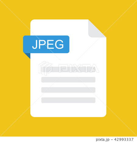 JPEG file icon. JPEG document type. Flat design JPEG file icon. JPEG document type. Flat design 42993337