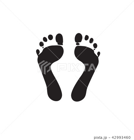 foot , Human footprint sign icon. Barefoot symbol 42993460