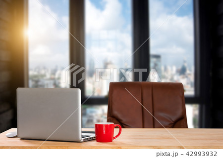 Workplace with Desktop Computer Comfortable work  42993932