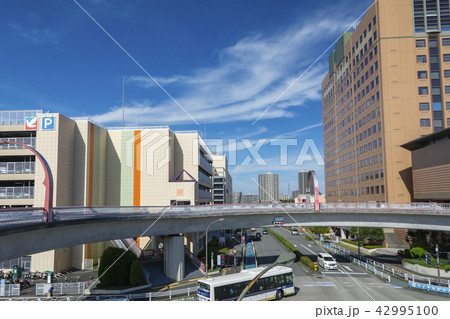 南大沢輪舞歩道橋から見る市街風景 42995100