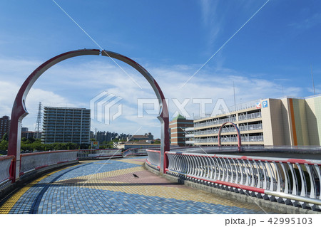 南大沢輪舞歩道橋から見る市街風景 42995103