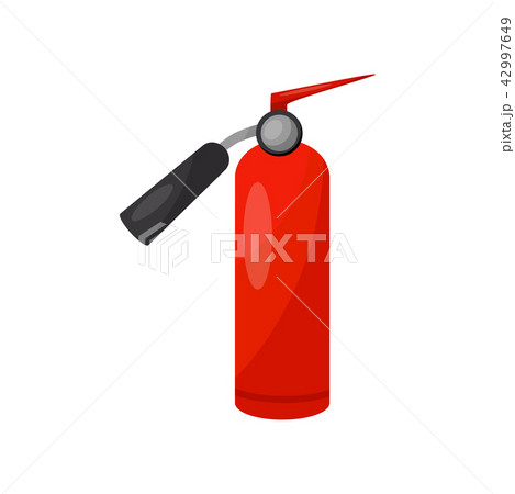 Red fire extinguisher, equipment of firefighter vector Illustration on a white background Red fire extinguisher, equipment of firefighter vector Illustration on a white background 42997649