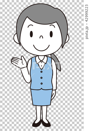Women's uniform women OL clerk Variations Guide Standing Women's uniform women OL clerk Variations Guide Standing 42999223