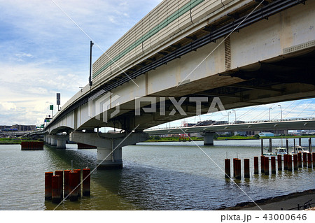 首都高速神奈川1号横羽線の高速大師橋 43000646