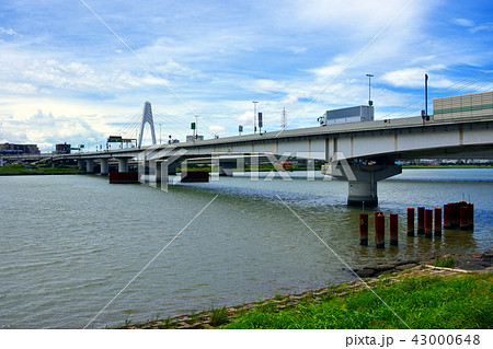 首都高速神奈川1号横羽線の高速大師橋 首都高速神奈川1号横羽線の高速大師橋 43000648