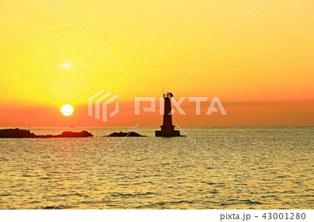 日の出 夕焼け 風景 43001280