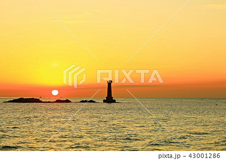 日の出 夕焼け 風景 43001286