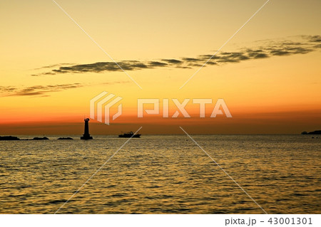 日の出 夕焼け 風景 43001301