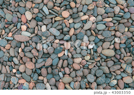 Rivers Rock or Stone texture Background, top view 43003350