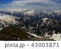 北アルプス残雪 43003871