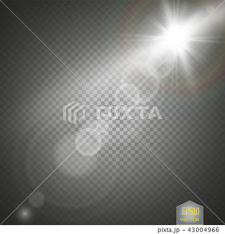 Vector transparent sunlight special lens flare. 43004966