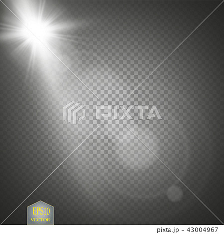 Vector transparent sunlight special lens flare. 43004967