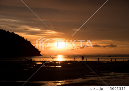 Sunset at Loh Dalum Bay. Sunset at Loh Dalum Bay. 43005355