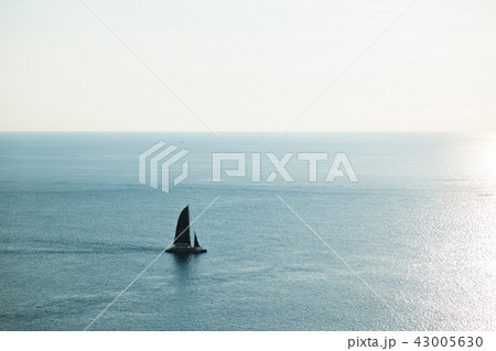 Yacht in the sea. 43005630
