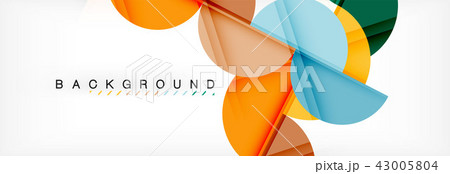 Circle abstract background, geometric illustration Circle abstract background, geometric illustration 43005804