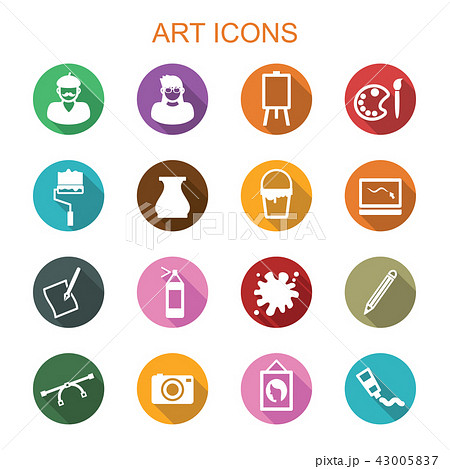 art long shadow icons 43005837