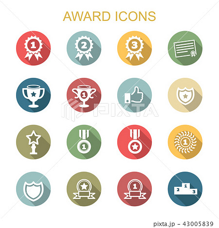 award long shadow icons 43005839